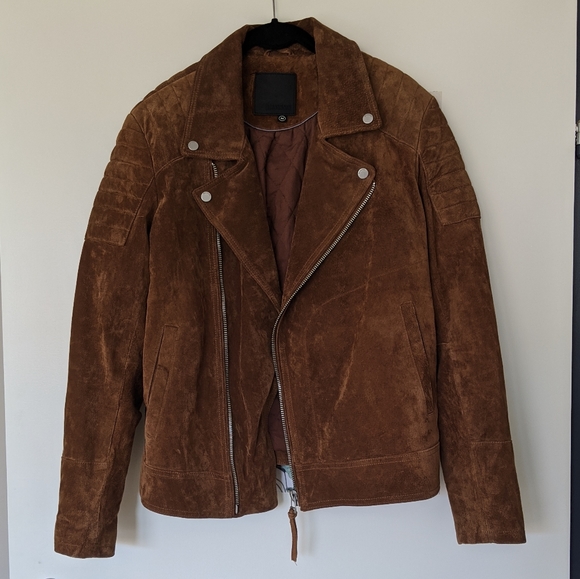 Blank NYC Other - Blank NYC suede mens moto jacket, size medium